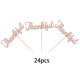 thumbnail image 3 of 24 toppers para cupcakes con brillo color oro rosa YCTHUNFISH, 3 of 7