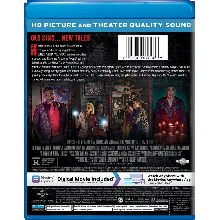 Tales from the Hood 2 (DVD + Digital) [Blu-ray] - Walmart.com