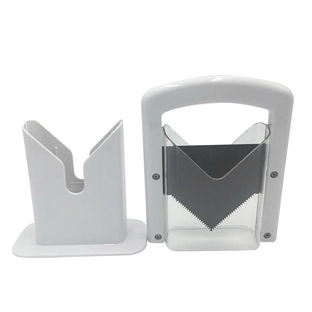 Outil de Tranchage de Cuisine Toast en Acier Inoxydable Bagel Trancheuse