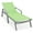 Green, variant on LeisureMod Marlin Outdoor Chaise Lounge Chair with Armrests – Grey Aluminum Frame, Adjustable Reclining Patio Lounger for Poolside, Garden, or Deck - Burgundy