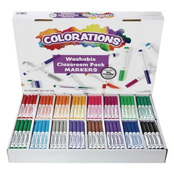 Colorations Classic Markers Classroom Value Pack - Set of 256