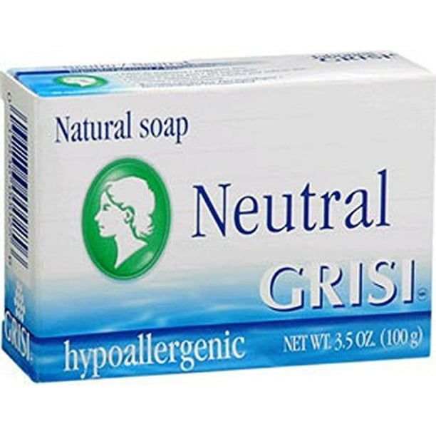 Grisi Neutral Soap, Cleansing and Hypoallergenic Soap, 3.5 Oz