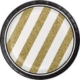 thumbnail image 3 of black and gold happy 90th birthday party bundle with paper plates and napkins for 8 guests, 3 of 4