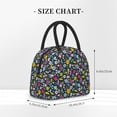 thumbnail image 2 of Daiia Watercolor Meadow Flowers Pattern Lunch Bag , Insulated Lunch Box, Small Leakproof Cooler Food Lunch Containers Reusable High Capacity Lunch Tote Bags-One Size, 2 of 6