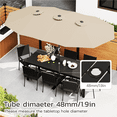 thumbnail image 6 of AECOJOY 15 Ft Patio Double Sided Umbrella Large Outdoor Umbrella - Beige, 6 of 7