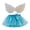 Sky Blue, variant on Coerni Girls Rainbow Skirt With Wings Toddler Ballet Tutu Skirt 2 Piece Princess Dress Outfit Birthday Party Dresses Ballet Set