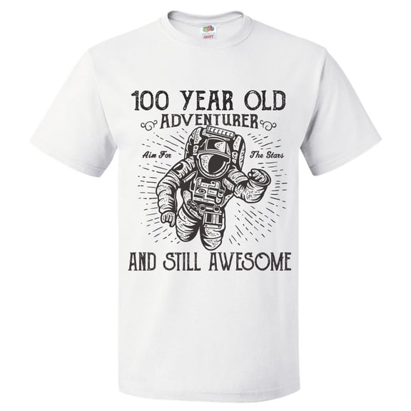 100th Birthday Gift For 100 Year Old Adventurer T Shirt Gift