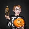 thumbnail image 5 of 18 piezas de trofeo de esqueleto al mejor disfraz de Halloween - Trofeos de premios de calaveras doradas de plástico - Trofeos de premios de concurso de disfraces de esqueleto - Suministros, 5 of 5