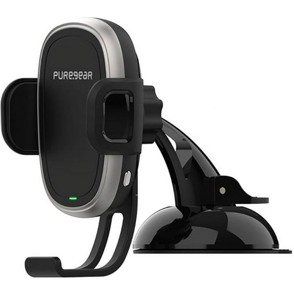 AutoGrip Wireless Car Charger Dash Mount - Black