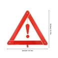 thumbnail image 2 of HEALEEP Red Warning Triangles to Indicate Vehicle Breakdowns Reflective Material 15.2x13.2x0.08in 1 Set, 2 of 8