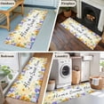 thumbnail image 5 of Spring Wildflowers 2'x6' Runner Rugs for Hallway Kitchen Bedside Non Slip, Watercolor Tulip Floral Leaf Plant Yellow Entryway Rug Runners with Rubber Backing, Long Carpet Runner for Laundry Room, 5 of 8