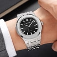 thumbnail image 4 of SKMEI Men Watch Quartz Mens Business Watch Luxury Easy to Read Date Waterproof Wrist Stainless Steel Watches for Men, 4 of 4