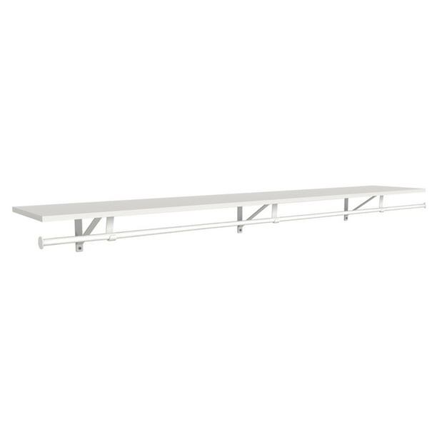 ClosetMaid Wood Shelf Kit with Hanging Rod