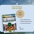 thumbnail image 2 of Oldfield Naturals Duck Feet Dog Treats, Dehydrated Duck Feet for Dogs, Single Ingredient Duck Dog Chews, Crunchy Natural Dog Snacks for Picky Dogs, 10 Pieces Bag, All Breeds, 2 of 6