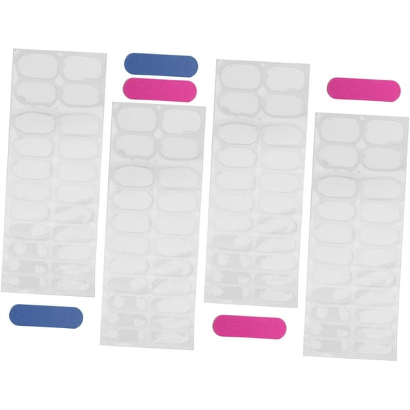 5 Sheets il Stickers Professio l Manicure Kit Gel il Strips Semi Cured il Pedicure Sticker Clear Stickers Transparent il Polish Decal Double Sided Tape French Accessories