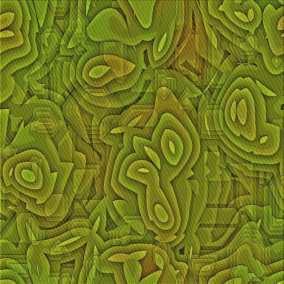 Ahgly Company Machine Washable Indoor Square Transitional Pistachio Green Area Rugs, 4' Square