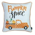 thumbnail image 4 of Fall Thanksgiving Decorative Throw Pillow Pumpkin Truck Set of 2, 4 of 5