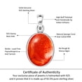 thumbnail image 6 of 925 Sterling Silver Women Jewelry Natural Sponge Coral Pendant, 6 of 8