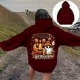 thumbnail image 4 of Sweatshirts for Women Trendy Halloween Hoodie with Pumpkin Ghost Funny Print Oversized Long Sleeve Top Fall Tops,,XS, 4 of 7