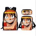 thumbnail image 1 of One Piece Backpack, Schoolbag For Primary And Secondary School Students, Three-piece Set Of Cartoon Bag-SinKeeU, 1 of 4