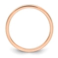 thumbnail image 2 of Solid 14K Rose Gold 1.2mm Flat Stackable Band Thin Wedding Anniversary Ring Size 5.5, 2 of 5