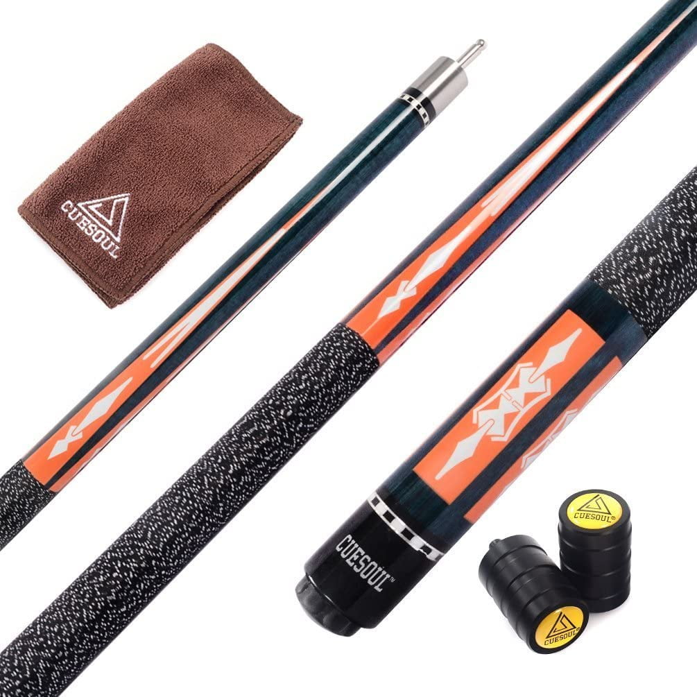CUESOUL Billiard Pool Cue Stick With 13mm Cue Tip with Cue Clean Towel