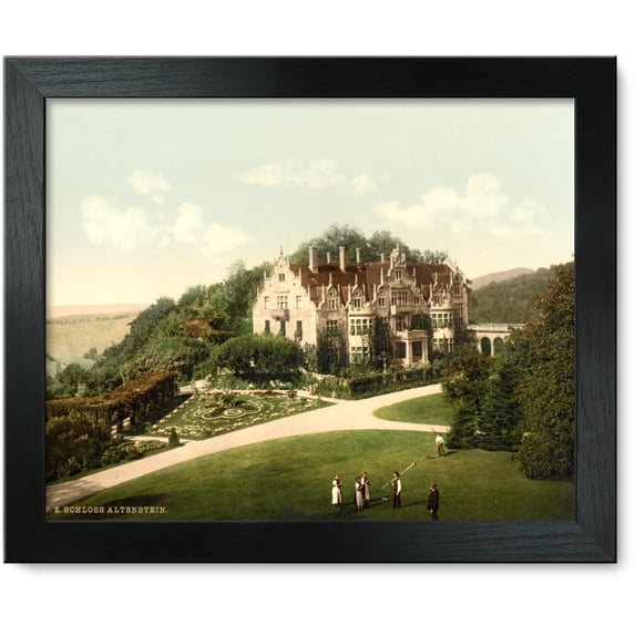 Framed Print: Altenstein Castle, Thuringia, Germany, circa 1890