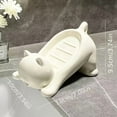 thumbnail image 3 of 1/2/3 Cat-Shaped Plastic Soap Dish with Drainage Holes - Cute Cartoon Cat Bathroom Decor, Durable Non-Slip Soap Holder for Sink/Bathtub, Ideal Gift for Cat Lovers, Suitable for Bathroom Sinks, 3 of 8