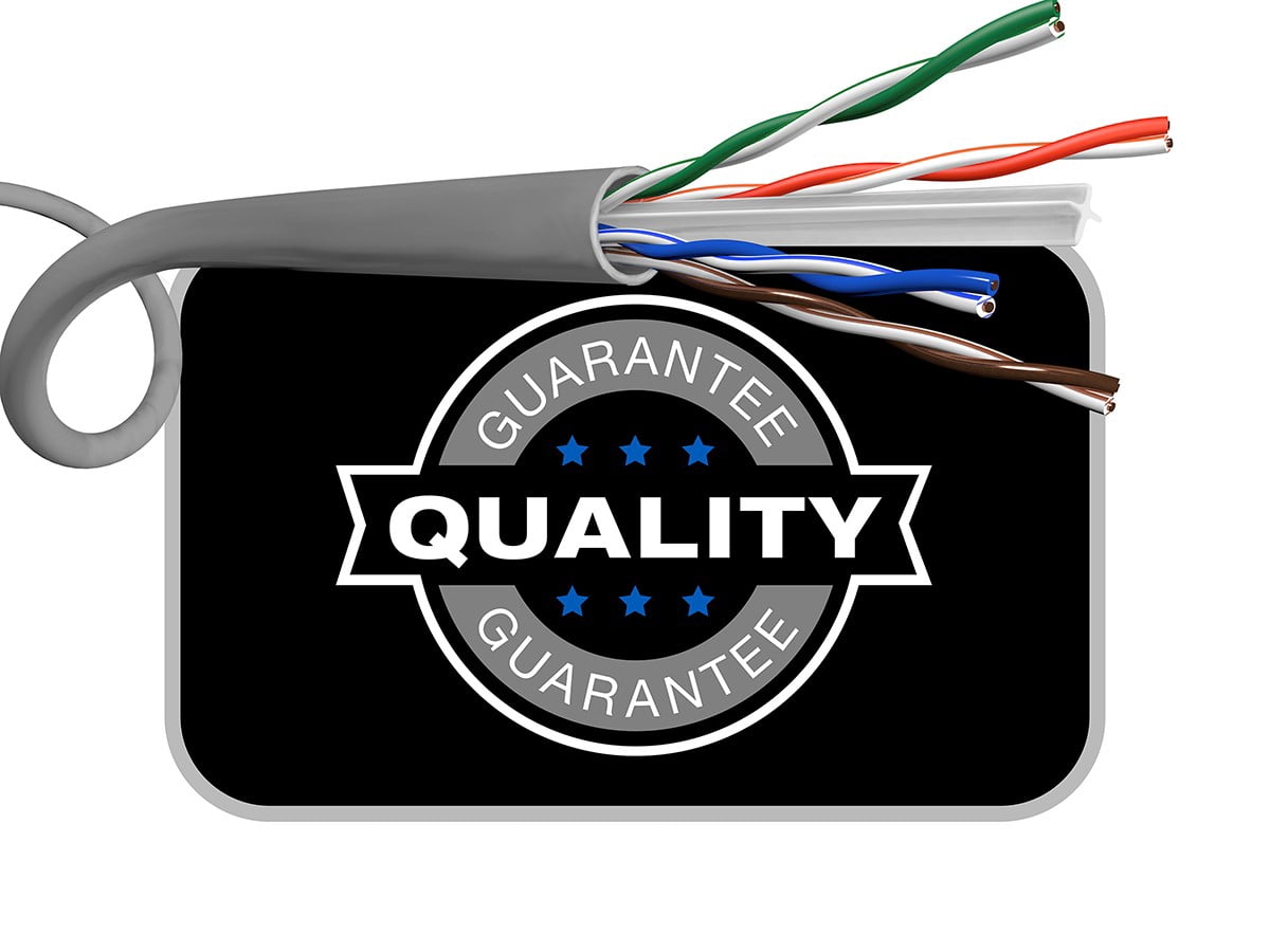 Monoprice Cat6 Ethernet Bulk Cable - Network Internet Cord - Solid, 500Mhz, UTP, CMR, Riser Rated,  Pure Bare Copper Wire, 23AWG, 1000ft, Gray