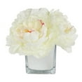 thumbnail image 2 of RG Style Artificial Silk Penoy Floral Arrangements in Decorative Vase, 2 of 2