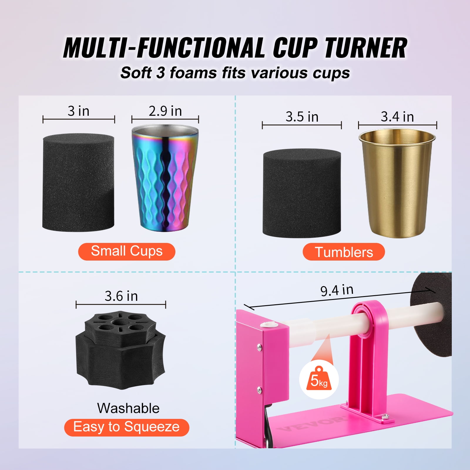 Cup Turner Spinner Kit Cuptisserie Tumbler Turner Machine Cup Rotator for  Epoxy Crafts Tumbler EU Plug - Price history & Review, AliExpress Seller -  Joanna's Tool Store