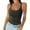 Dark Gray, variant on Women's Scoop Neck Ribbed Sleeveless Tank Top, Stretchy Casual Shirt for Workout or Everyday Summer Wear,Red XS