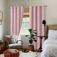 thumbnail image 2 of Blackout Curtains for Living Room 84 Inch Length 2 Panels Set, Pink Thermal Insulated Bedroom Curtains Soundproof Kid Nursery Window Curtain Drapes, Each Grommet Curtains 52 Inch Wide, 2 of 13