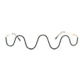 thumbnail image 1 of Womens Unique Wave Shape Lensless Rhinestone Jewelry Eyeglasses Gold Green, 1 of 4