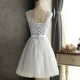 thumbnail image 2 of Vestido de dama de honor de encaje para mujer, vestido formal de fiesta delgado sin mangas Irfora Gris/M, 2 of 7