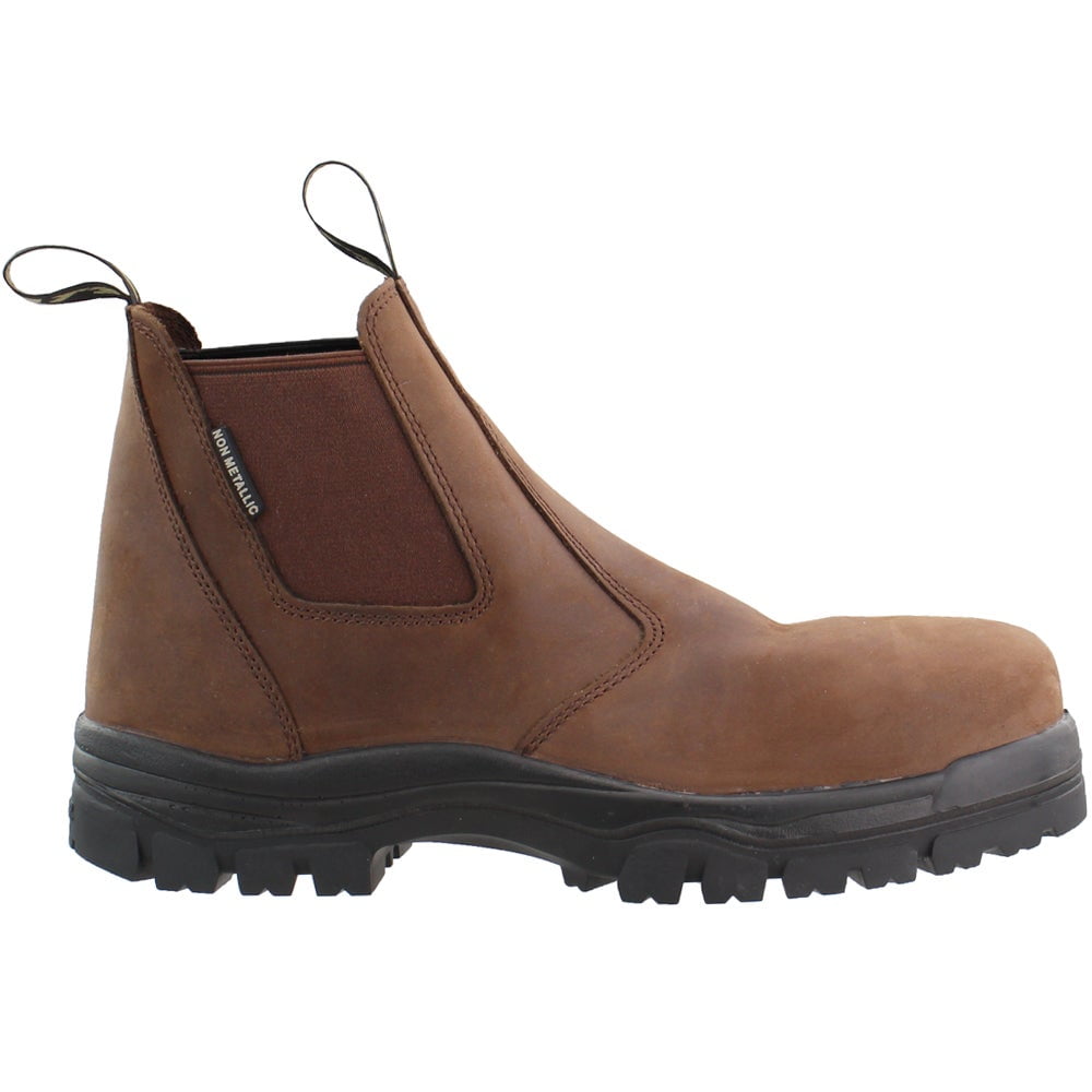Mens Oliver 12" Western Wellington Plain Toe Leather Work Boots Brown OL10004 