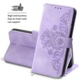 thumbnail image 4 of Nalacover Case for Samsung S23, PU Leather Wallet Phone Crossbody Flip Case with Credit Card Holder and Shoulder Wrist Strap Magnetic Stand Shockproof Cover for Samsung Galaxy S23, Purple, 4 of 16