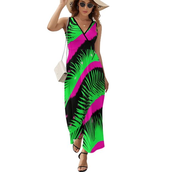 Animal Print Patterns Sleeveless Dress Female Clothing Dress Women Summer 2025 Dress