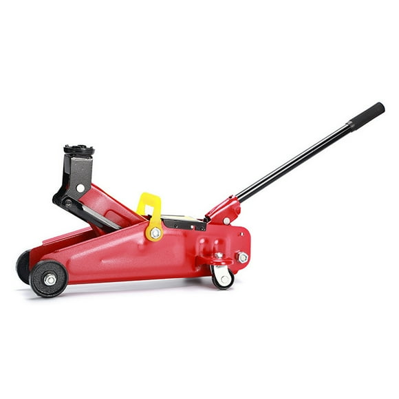 Mistaha Hydraulic Jack for 2T Vehicles - Red Car/SUV Tire Changer with Quick Lift Pump - Professional-Grade Heavy-Duty Floor Jack with 360° Swivel Casters