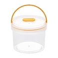thumbnail image 2 of Round Clear Airtight Food Storage Containers with Handle | Kitchen Pantry Organization and Leakproof Dry Food Jars | Portable Snack, Flour, and Cereal Storage for Home, Travel, and Camping, 2 of 6