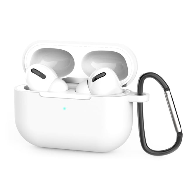 PANDACO White Soft Case for AirPods Pro (1st Gen) Charging Case