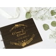 thumbnail image 6 of Darling Souvenir Personalized Engraved Laser Cut Wedding Guest Book Wooden Cover Sign-in Book Registry Guestbook Scrapbook-BP, 6 of 7