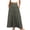 Gray(Skirt), variant on GUACER Women's High Waisted Tiered Maxi Skirt with Pockets Boho A-Line Flowy Long Skirt Lightweight Summer Swing Skirts