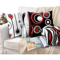 thumbnail image 2 of Funda De Almohada Para Exteriores Rojo Negro 18 X 18 Pulgadas Jormftte WMPH-1622-1, 2 of 6