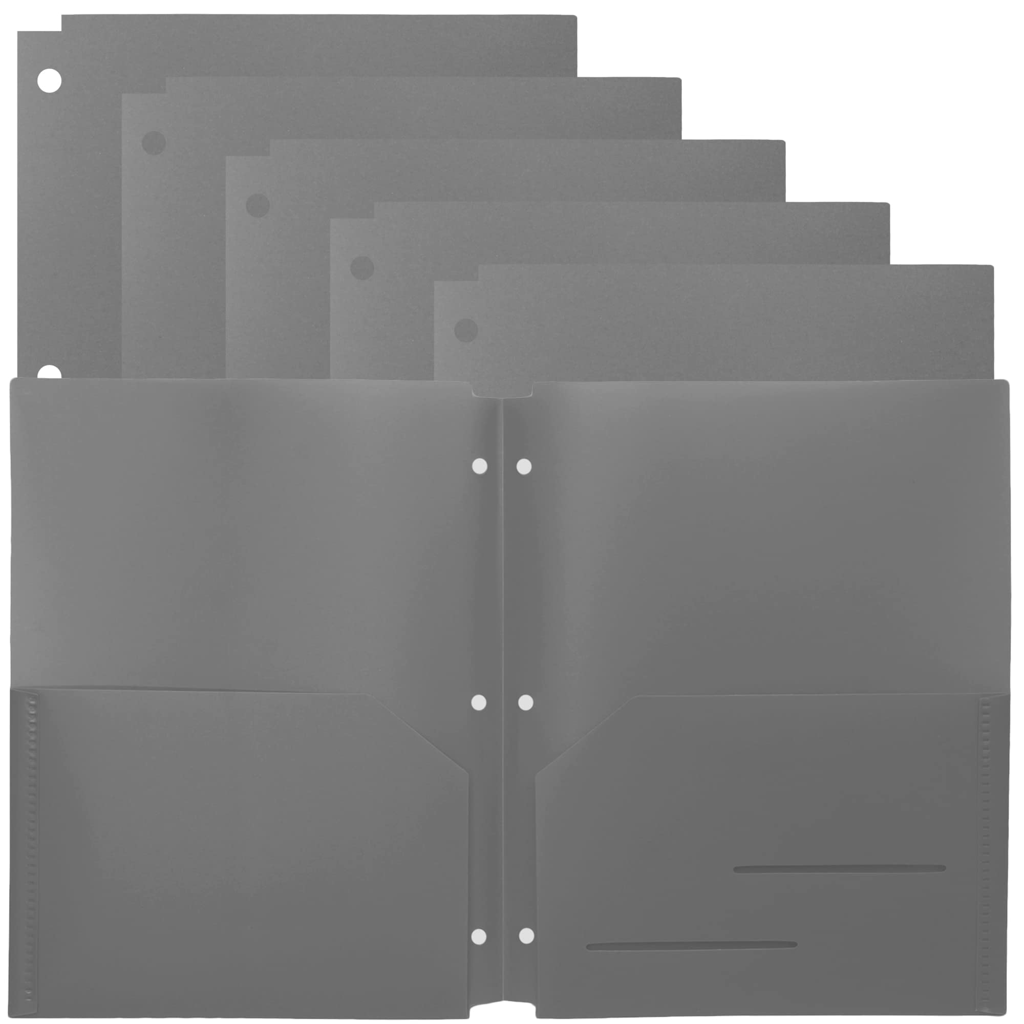 Five Star Colored Plastic School Folder - 2-Pocket, Stay-put Tabs