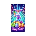 thumbnail image 2 of weibbin Easter Bunny Door Banner with Eggs - 35x71 Inch Vertical Polyester Flag for Front Door, Spring Party Backdrop, Style E, 2 of 6