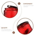 thumbnail image 2 of MasteelfCA 6pcs Embossed Glass Candle Container Kits Empty Round Candle Making Mason Jars, 2 of 8