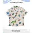 thumbnail image 2 of Disney Pixar Toy Story Boys Cotton Button Up Shirt and Shorts Set, Summer Outfit for Toddler & Little Kids (Ivory, 5), 2 of 5