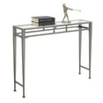 thumbnail image 5 of Pemberly Row Transitional Console Table in Silver Metal Frame, 5 of 5