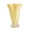 Yellow, variant on Minimalist Fluted Ceramic Vase for Flowers 9 Inch - Farmhouse Pedestal Base Flower Vase, Tall Decorative Vases for Home Decor, Living Room Dining Table Centerpiece, Wedding and Party